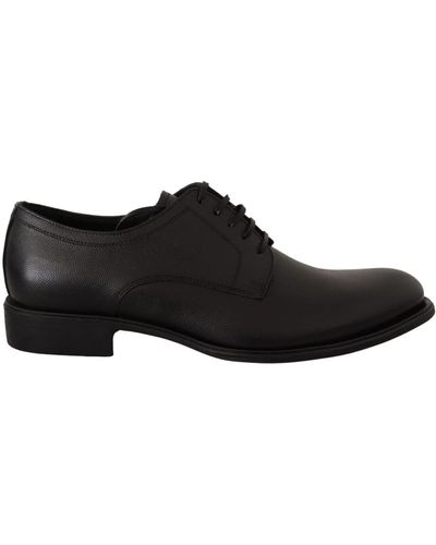 Dolce & Gabbana Leather lace up formal derby shoes - Noir