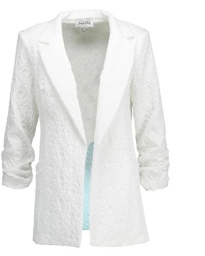 Joseph Ribkoff Stilvolle weiße blazer mit einzigartiger struktur