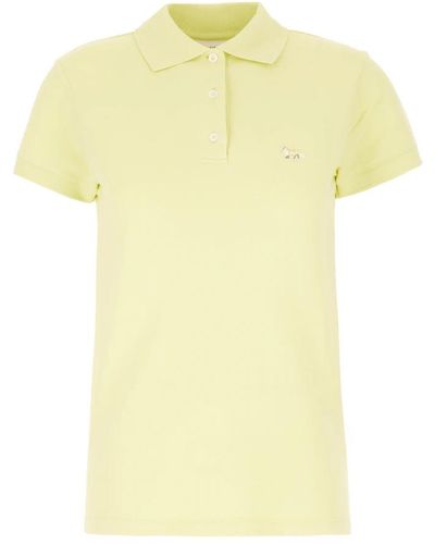 Maison Kitsuné Klassisches polo-shirt - Gelb