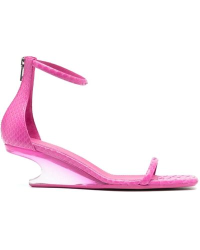 Rick Owens Sandalias python cantilever - Rosa