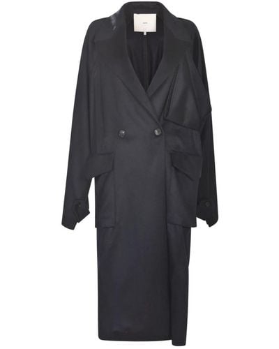 Setchu Coats > double-breasted coats - Noir