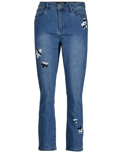 Joseph Ribkoff Slim-Fit Jeans - Blue