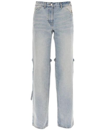 Courreges Wide jeans - Grau