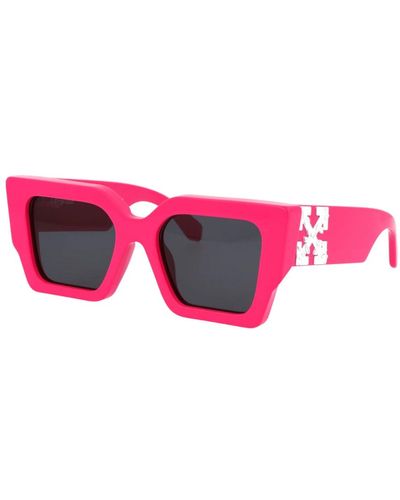 Off-White c/o Virgil Abloh Catalina sonnenbrille für stilvollen sonnenschutz - Pink