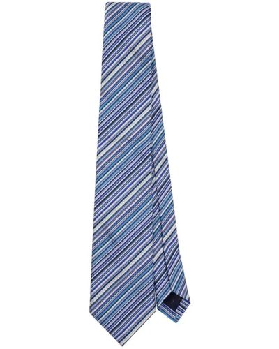 PS by Paul Smith Navy streifen krawatte,gestreifter krawatte - Blau