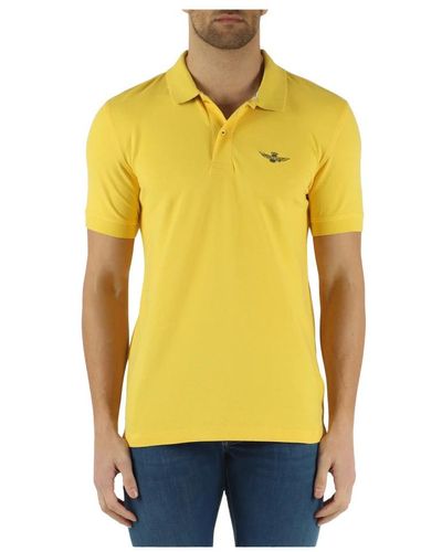 Aeronautica Militare Polo Shirts - Yellow