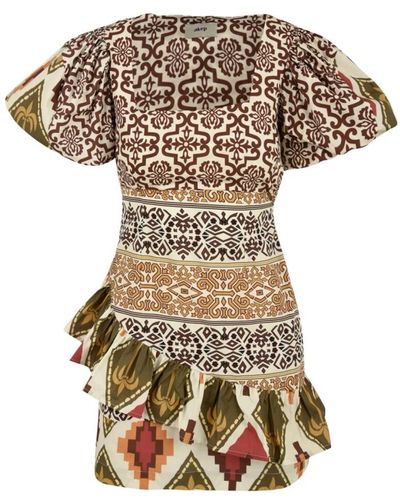 Akep Short Dresses - Metallic