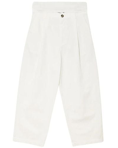 Sofie D'Hoore Trousers > straight trousers - Blanc