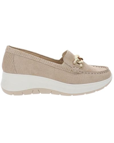 Igi&co Mocasines de mujer de cuero slip-on - Gris