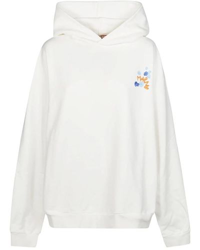Marni Logo hoodie stylischer casual sweatshirt - Weiß