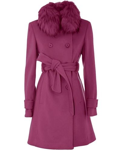 Kocca Coats > belted coats - Violet