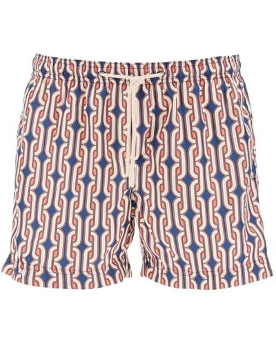 Peninsula Bermuda-shorts im mediterranen stil - Rot