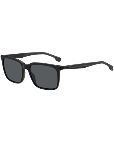 BOSS Schwarz graue sonnenbrille mit antireflexgläsern