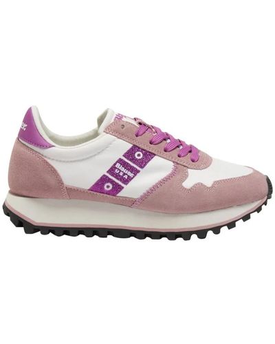 Blauer Sneakers rosa eco-friendly estilo casual - Morado