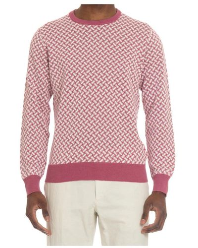 Drumohr Round-Neck Knitwear - Pink