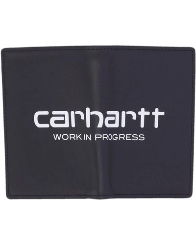 Carhartt Schwarz/weiß vegas vertikale brieftasche - Blau