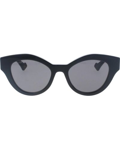 Gucci Ikonoische sonnenbrille mit einheitlichen gläsern - Grau