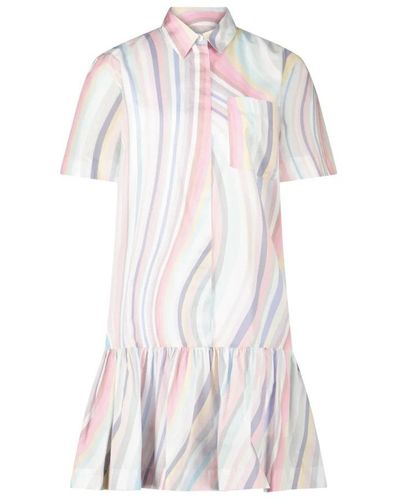 PS by Paul Smith Shirt Dresses - White