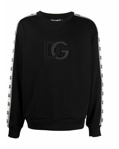 Dolce & Gabbana Dg-stripe sweatshirt - Noir