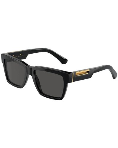 Dolce & Gabbana Quadratischer stil sonnenbrille - Schwarz