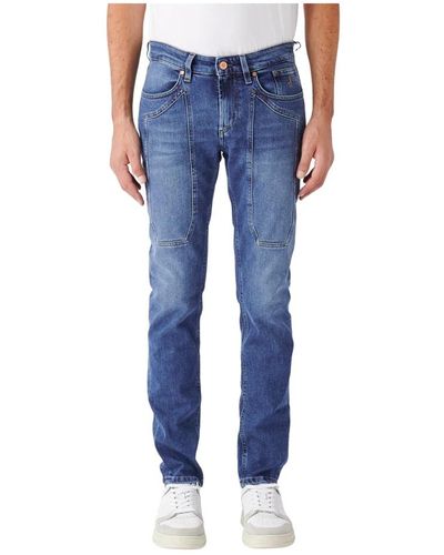 Jeckerson Jeans > slim-fit jeans - Bleu