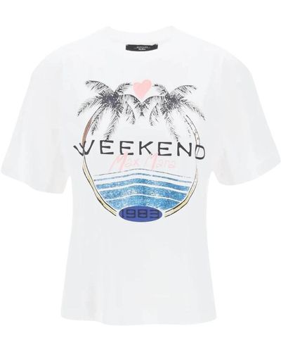 Weekend by Maxmara Tops > t-shirts - Blanc