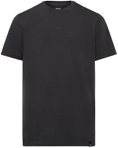 BOGGI T-shirt aus stretch-supima-baumwolle - Schwarz