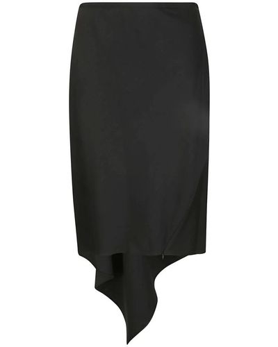 Helmut Lang Midi Skirts - Black