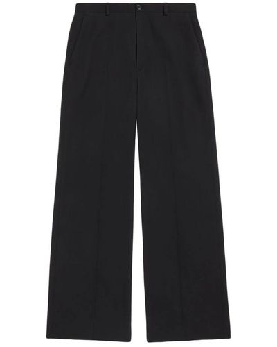 Balenciaga Wide Trousers - Black