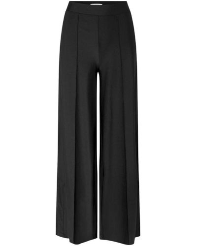 Notes Du Nord Wide Trousers - Schwarz