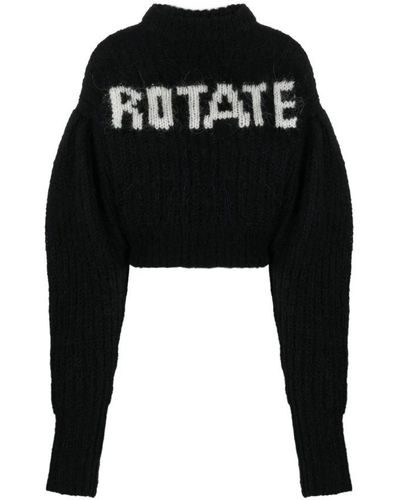 ROTATE BIRGER CHRISTENSEN Round-Neck Knitwear - Black