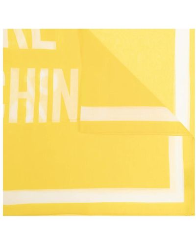 Moschino Schal mit logo - Gelb