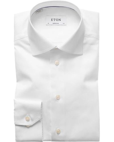 Eton Casual Overhemden - - Heren - Wit