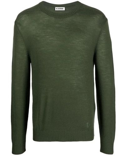 Jil Sander Round-Neck Knitwear - Green