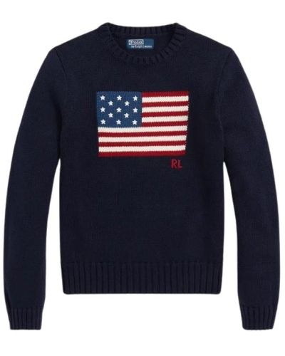 Ralph Lauren Knitwear > round-neck knitwear - Bleu