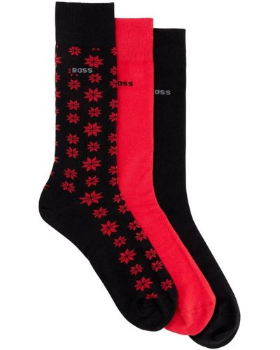 BOSS Chaussettes - Rouge
