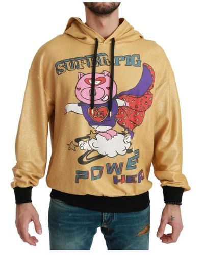 Dolce & Gabbana Sweatshirts & hoodies > hoodies - Jaune