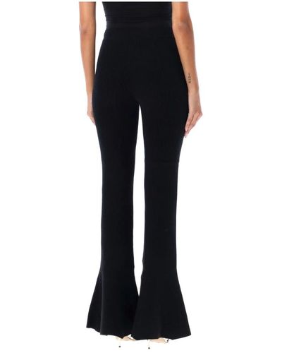 Alessandra Rich Wide Trousers - Black