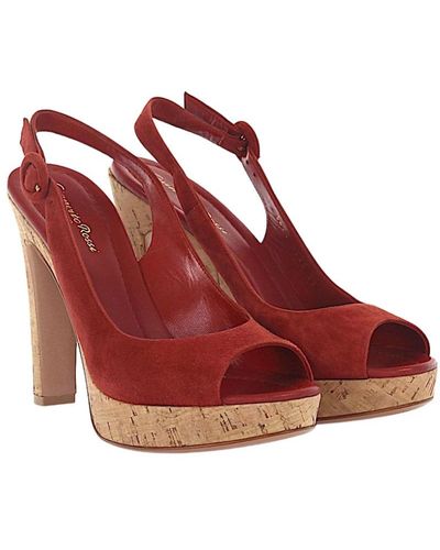Gianvito Rossi High Heel Sandals - Red