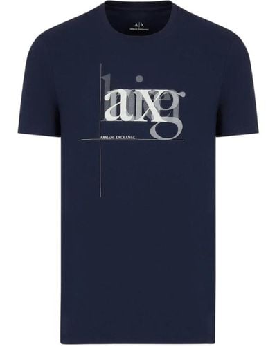 Armani Exchange T-shirt basic - Blu