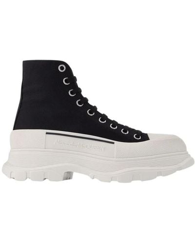 Alexander McQueen Slick sneakers schwarz weiß canva stil