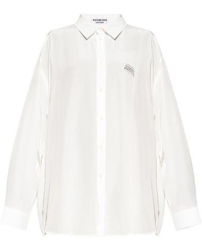 Balenciaga Bluse hemd - Weiß