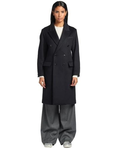 Barena Double-Breasted Coats - Black
