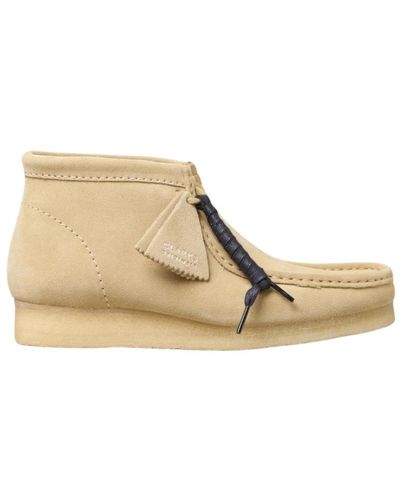 Clarks Lace-Up Boots - Natural