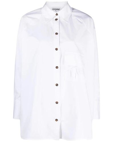 Ganni Shirts - Blanco