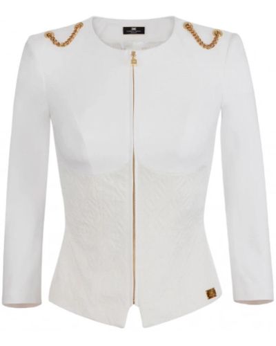Elisabetta Franchi Light jackets - Blanco