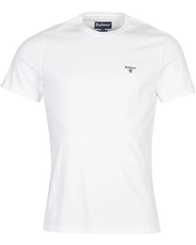 Barbour Weiße t-shirts und polos