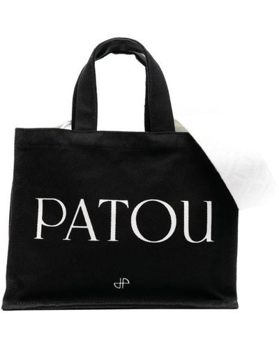 Patou Logo-print tote bag - Schwarz