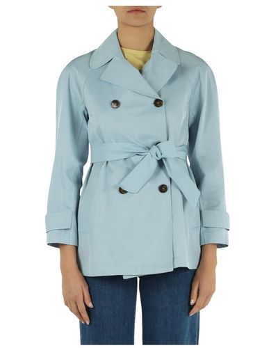 Emme Di Marella Coats > double-breasted coats - Bleu