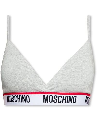 Moschino Bh mit logo - Weiß